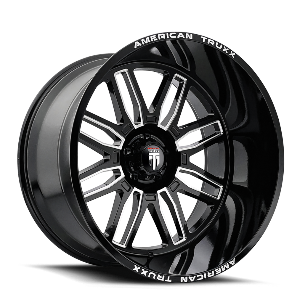 American Truxx AT1915 Restless - 24x14 -76mm 6x135 Gloss Black Machined Wheel | AT1915-24436M