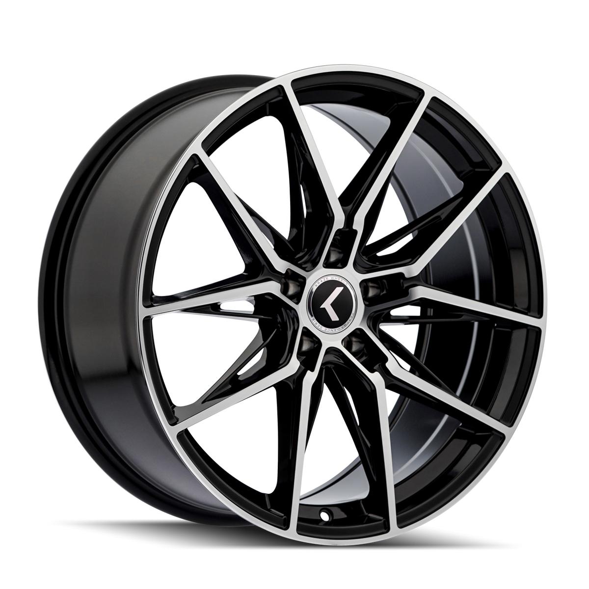 Kraze KR196 Evolve - 20x9 35mm 5x112 Black Machined Wheel | KR196-2945BM35