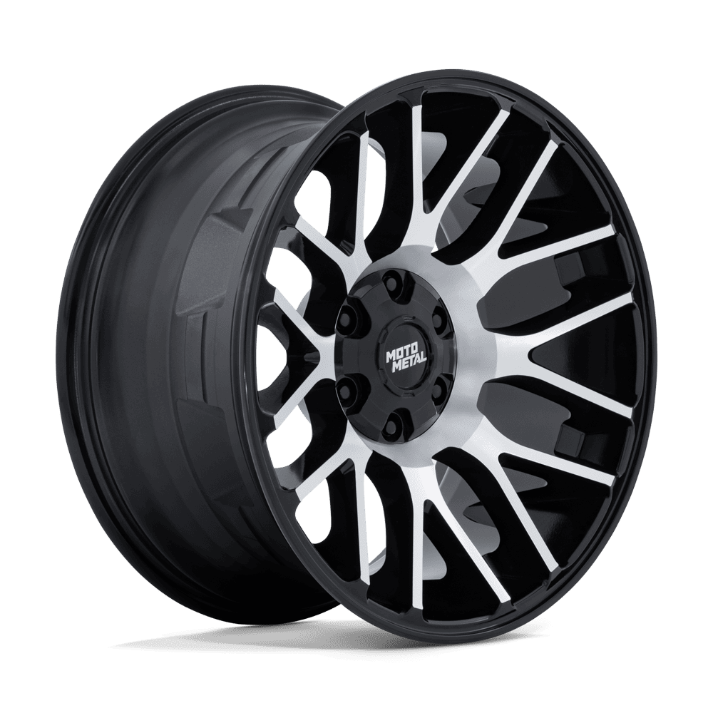 Moto Metal MO816 Overlook - 20x9 1mm 5x114.3, 5x127 Gloss Black Machined Wheel | MO816BD20901401