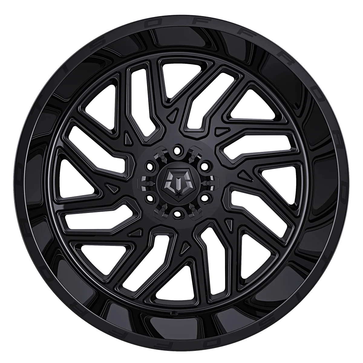 TIS 544B Dually 17X6.5 +129 8x210 Gloss Black