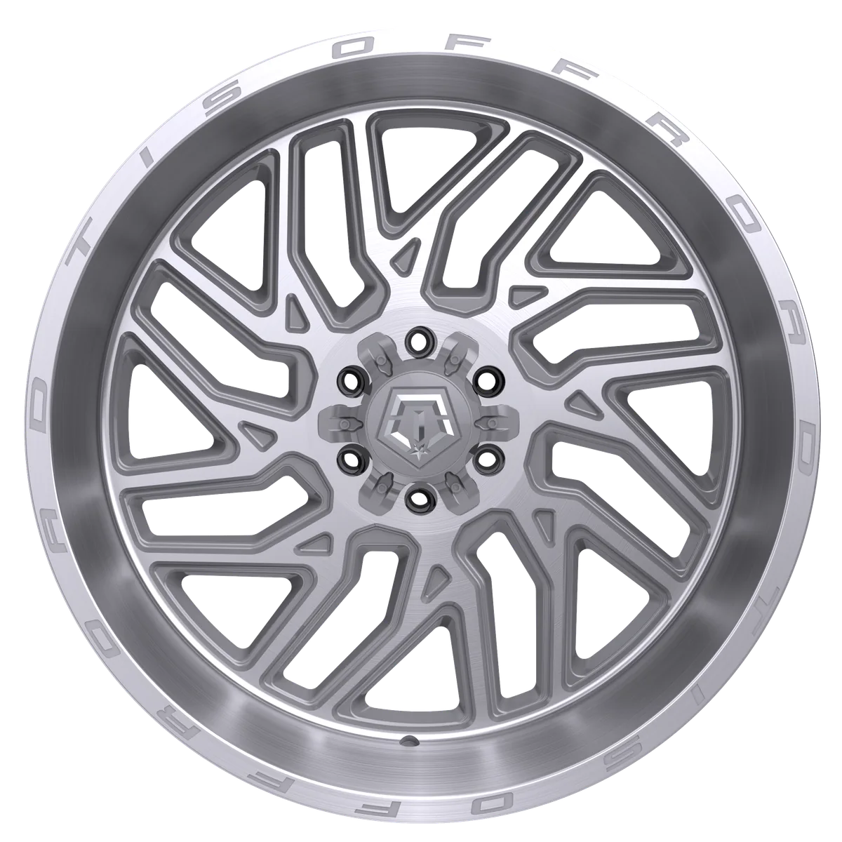 TIS 544BSM 22X12 -44 8x6.50 Brushed Silver Milled