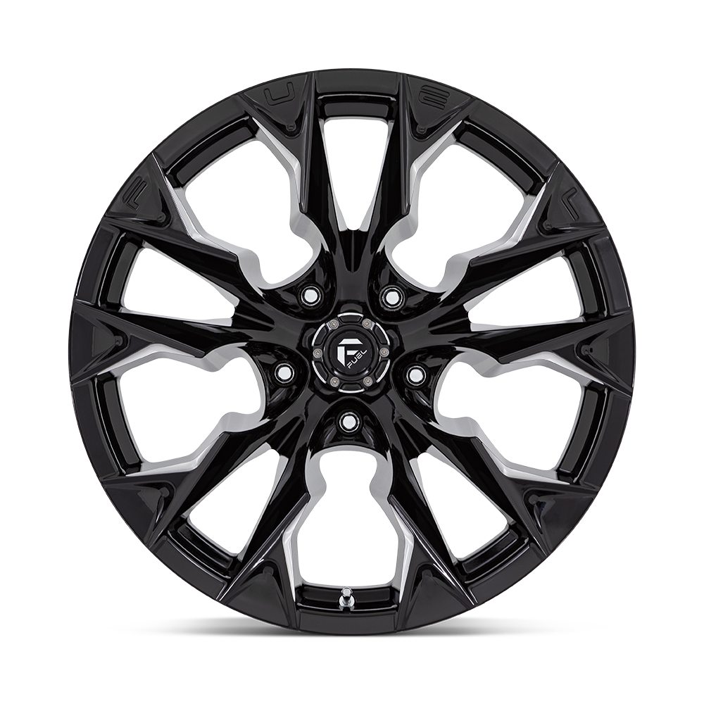 Fuel 1PC D803 FLAME 20X10 -18 5X127 GLOSS BLACK MILLED