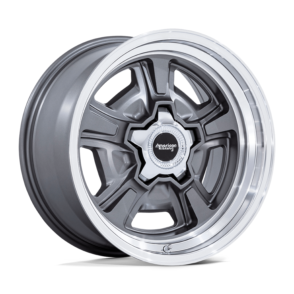 AMERICAN RACING VINTAGE VN517 MARAUDER 20x10 6 5x120.65 ANTHRACITE W/ DIAMOND CUT LIP