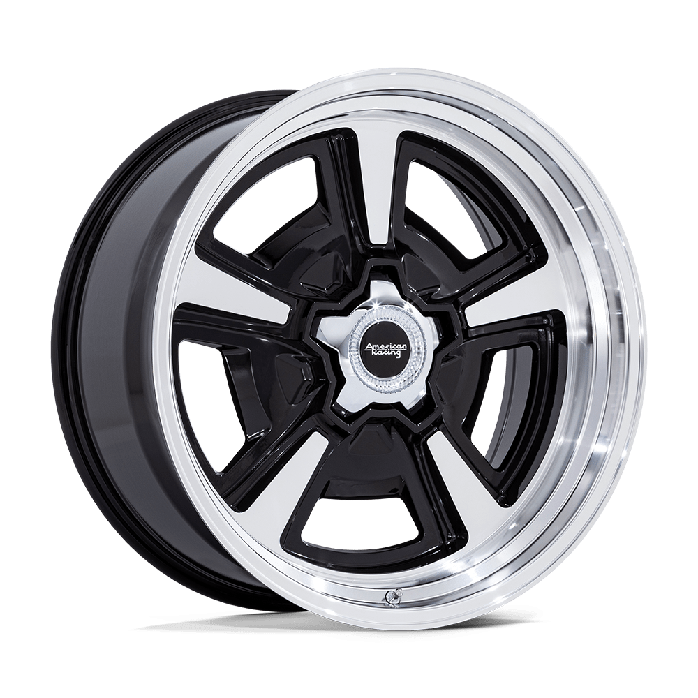 AMERICAN RACING VINTAGE VN517 MARAUDER 18x9 0 Blank GLOSS BLACK MCH W/ DIA-CUT LIP