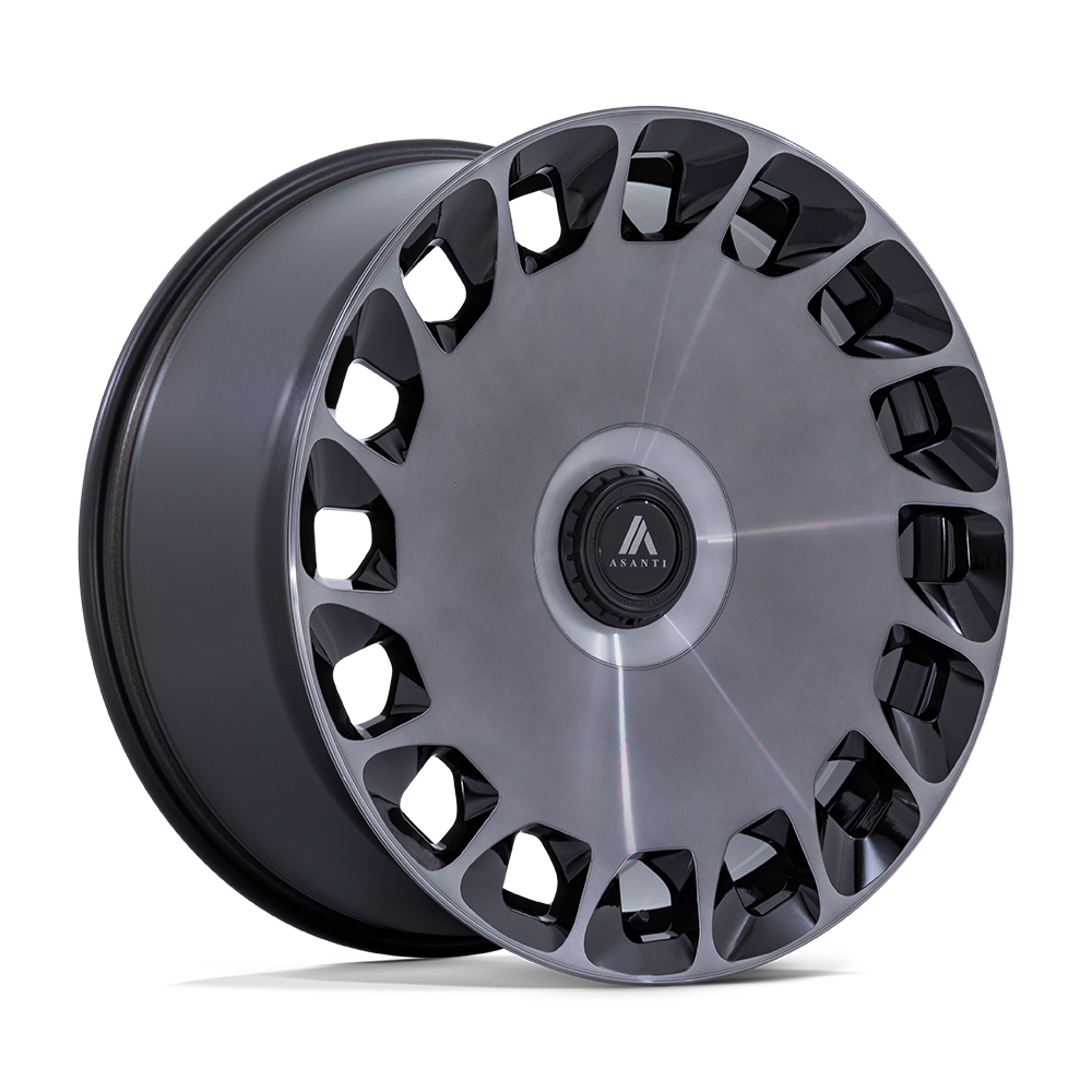 ASANTI BLACK ABL-45 ARISTOCRAT 20X9 35 5X112/5X114.3 GLOSS BLACK MACHINED FACE WITH DDT