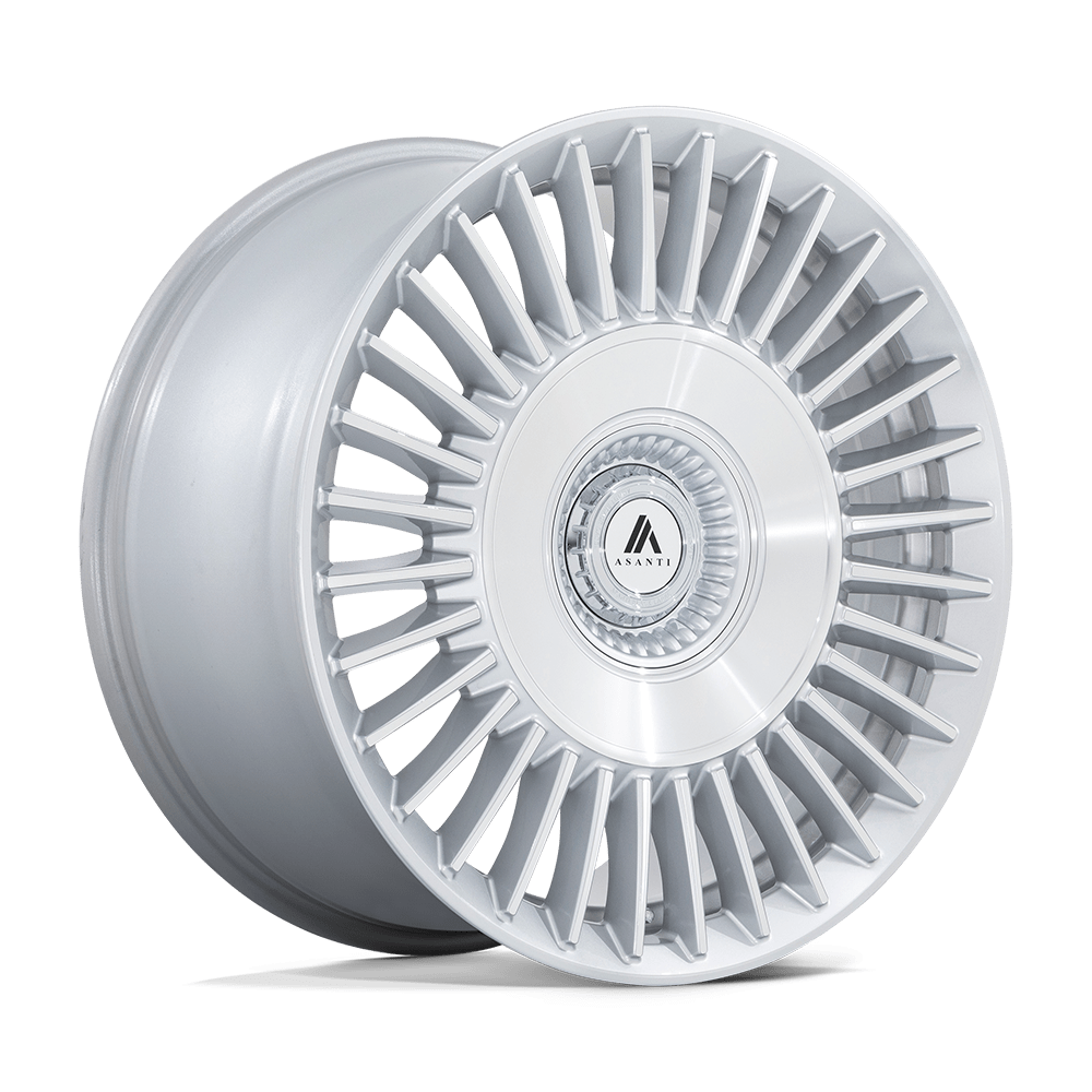 ASANTI BLACK ABL-40 TIARA 22X9 38 5X108/5X114.3 GLOSS SILVER WITH BRIGHT MACHINED FACE