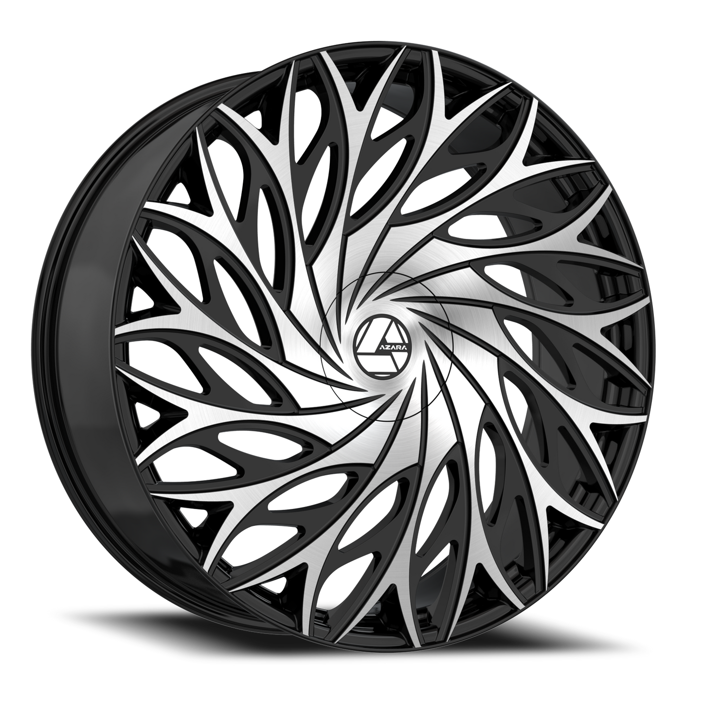 AZARA AZA-525 18X8 35 5X114.3/5X120 GLOSS BLACK & MACHINED