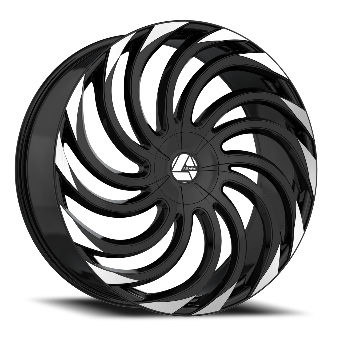 AZARA AZA-534 20X8.5 35 5X108/5X114.3 GLOSS BLACK & MACHINED