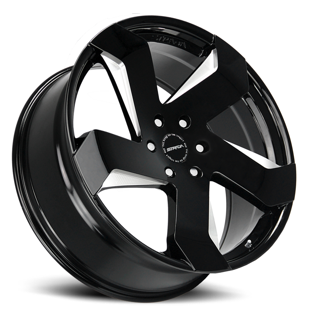 STRADA S65 COLTELLO 22X9 35MM 5X112 GLOSS BLACK MILLED | S65251235GBML
