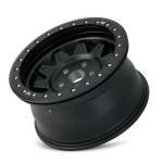 DIRTY LIFE ROADKILL RACE 9302 17X9 -14 5x127 MATTE BLACK W/SIMULATED RING