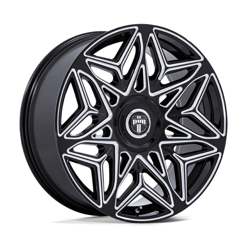 DUB 1PC DC274 ANOMALY 24X9 15 5X115/5X120 GLOSS BLACK MILLED