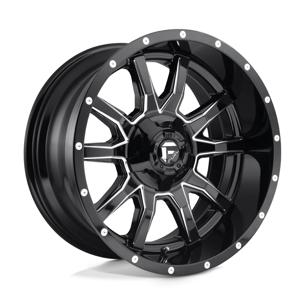 Fuel 1PC D627 VANDAL 20X9 20 5X139.7/5X150 GLOSS BLACK MILLED
