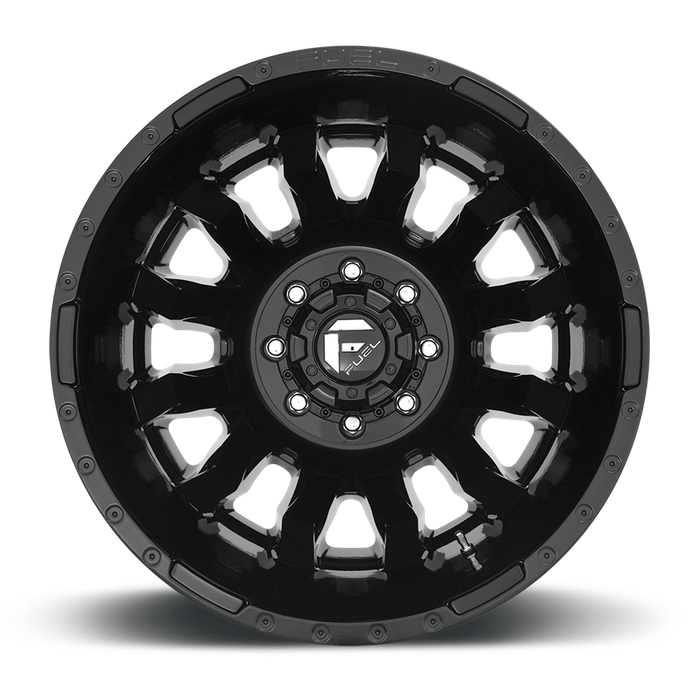 Fuel 1PC D675 BLITZ 20X8.25 -240 8X165.1/8X6.5 GLOSS BLACK