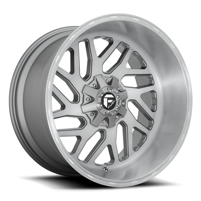 Fuel 1PC D715 TRITON PLATINUM 20X12 -44 6X135/6X5.3/6X139.7/6X5.5 BRUSHED GUN METAL TINTED CLEAR