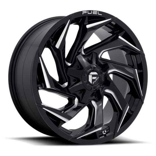 Fuel 1PC D753 REACTION 20X10 -18 6X135/6X5.3/6X139.7/6X5.5 Gloss Black Milled