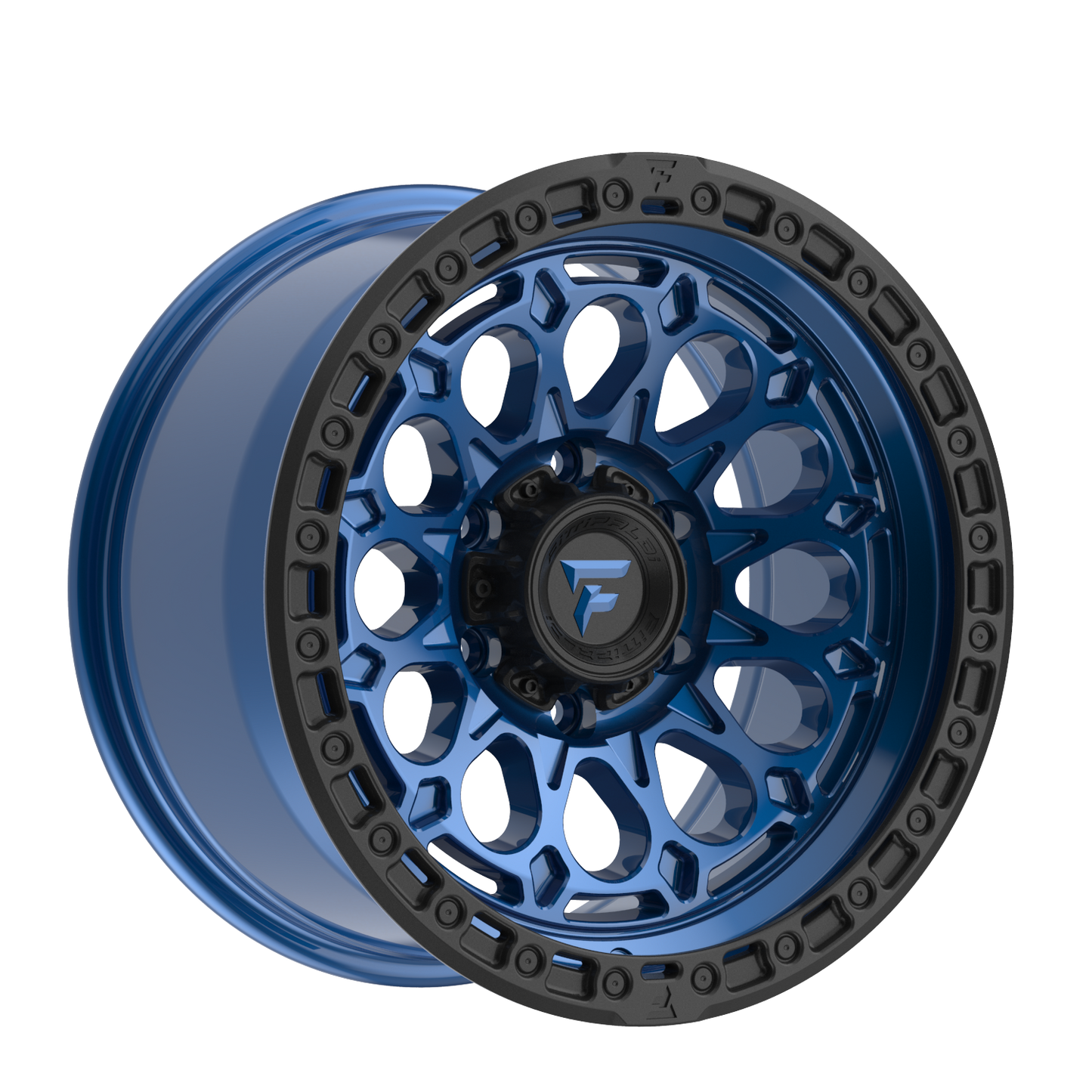 Fittipaldi FT101 17X9 -12 6x135 Gloss Blue with Black Ring