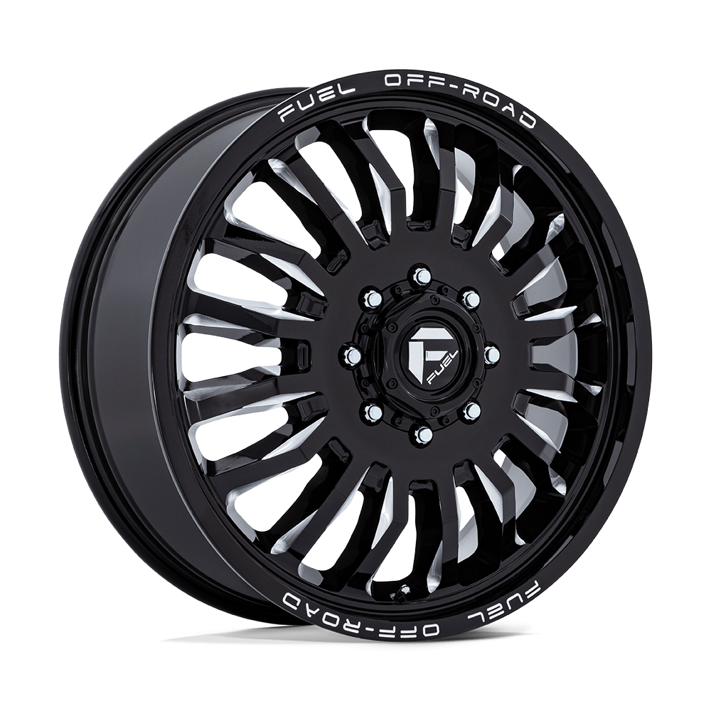 FUEL 1PC D868 ARC DUALLY 20x8.25 104 8x210 GLOSS BLACK MILLED