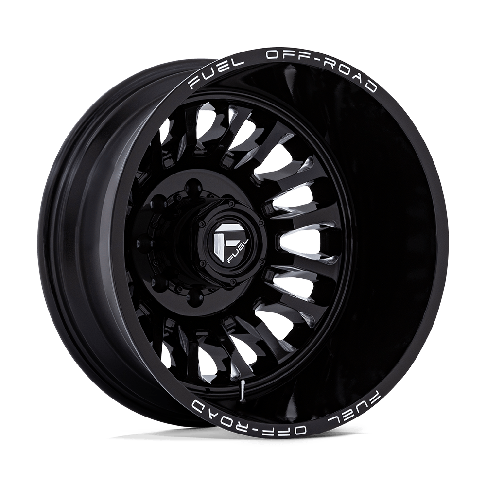 FUEL 1PC D868 ARC DUALLY 22x8.25 -227 8x210 GLOSS BLACK MILLED