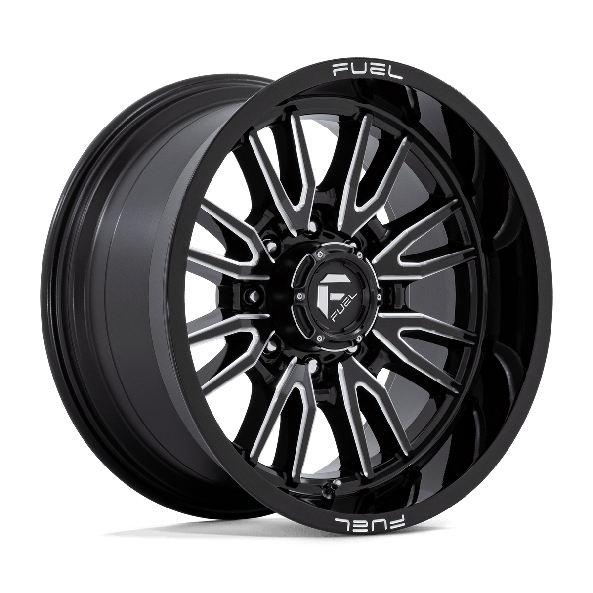 FUEL 1PC D761 CLASH 20X10 -18 8X170/8X6.7 GLOSS BLACK MILLED