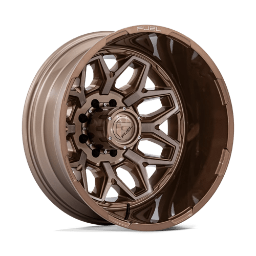 FUEL 1PC D876 FLUX DUALLY 20X8.25 -227 8X165.1 PLATINUM BRONZE