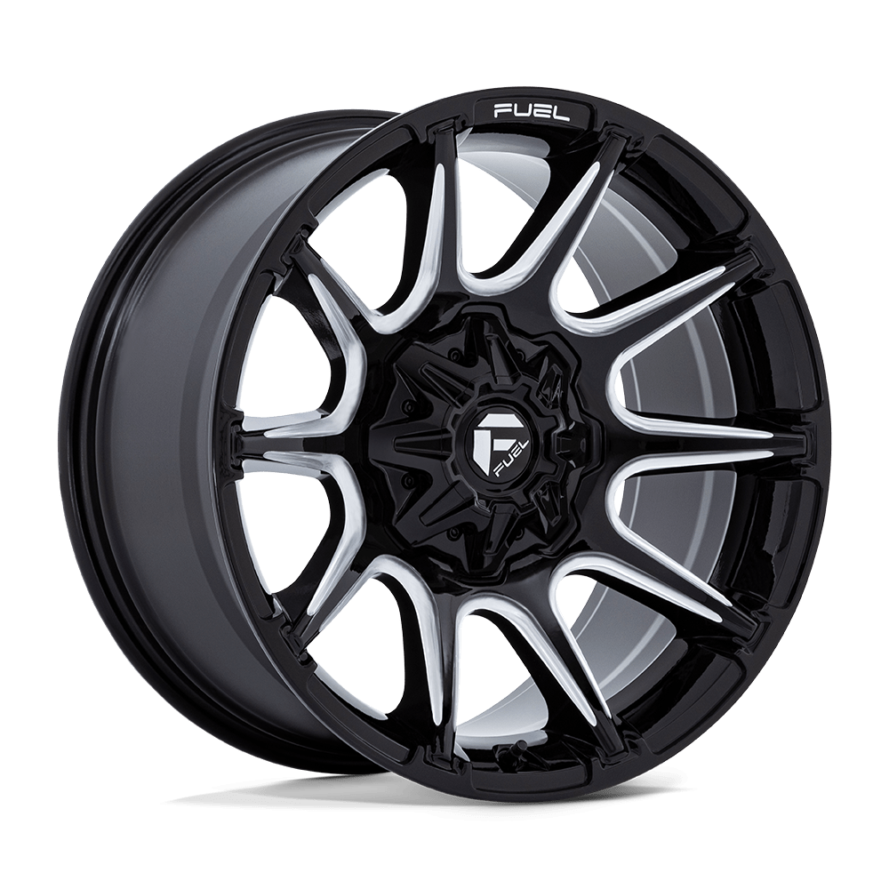 FUEL 1PC FC880 SUPER C 22x10 -18 8x170 GLOSS BLACK MILLED