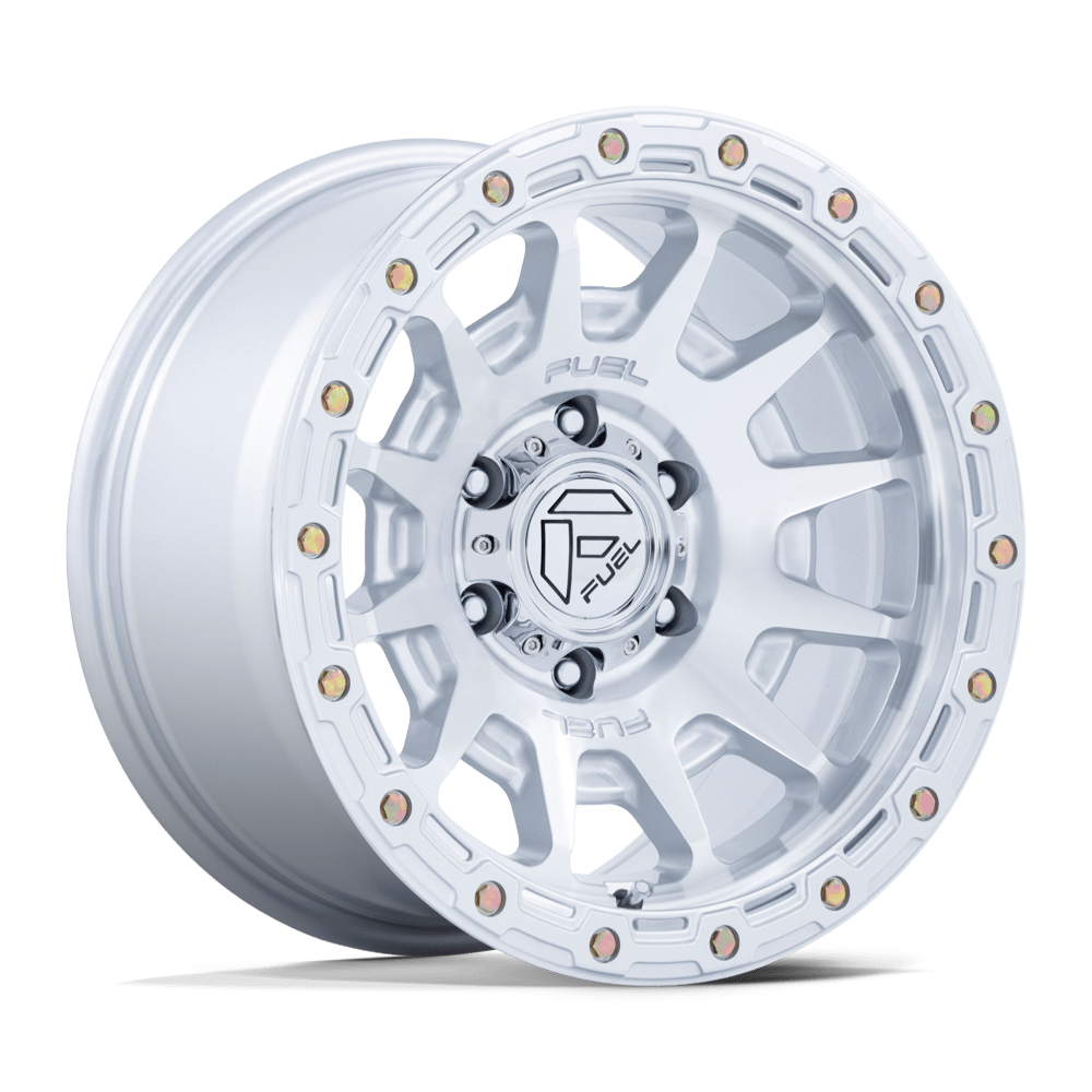 Fuel 1Pc FC884 FORTRESS - 18x9 20mm 5x127 GLOSS SILVER W/ MACHINED FACE Wheel | FC884SD18905020