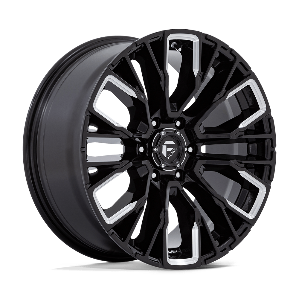 FUEL 1PC D849 REBAR 20X9 20 6X139.7 GLOSS BLACK MILLED