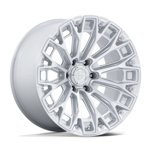 FUEL 1PC FC882 TRAX 20X9 1 8X165.1 GLOSS SILVER W/ MACHINED FACE