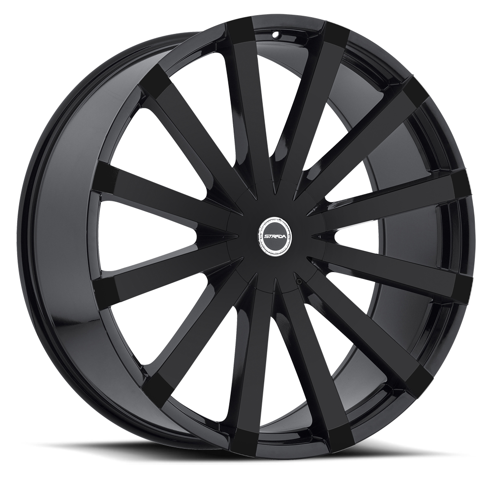 STRADA S50 GABBIA 24X10 30MM 6X135/6X139.7 ALL GLOSS BLACK | S50460730GB