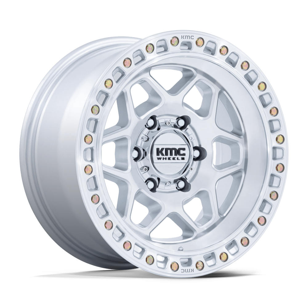 Kmc KM553 TORX - 17x8.5 0mm 6x135 GLOSS SILVER W/ MACHINED FACE Wheel | KM553SD17856300