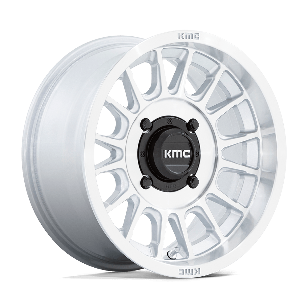 KMC POWERSPORTS KS138 IMPACT UTV 15X7 10 4X156 SILVER WITH MACHINED FACE