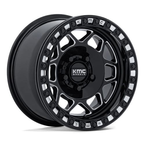 KMC POWERSPORTS KS241 TORX BEADLOCK 15X7 38 5X114.3 GLOSS BLACK MILLED