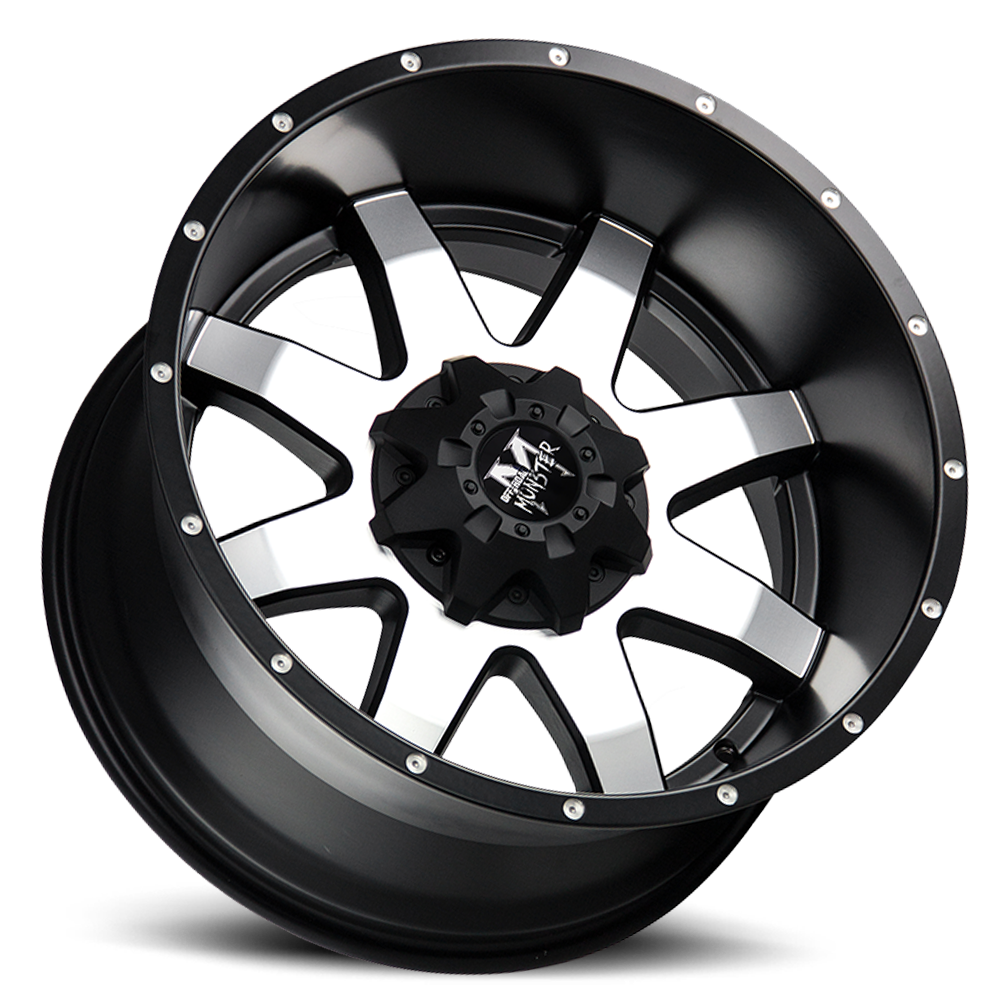 OFF ROAD MONSTER M08 M08 20X9 0MM 6X135/6X139.7 FLAT BLACK MACHINED | M08060702BM