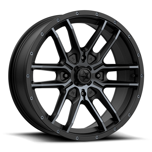 MSA Offroad Wheels M43 FANG 14X7 10 4X156/4X156 Satin Black With Titanium Tint