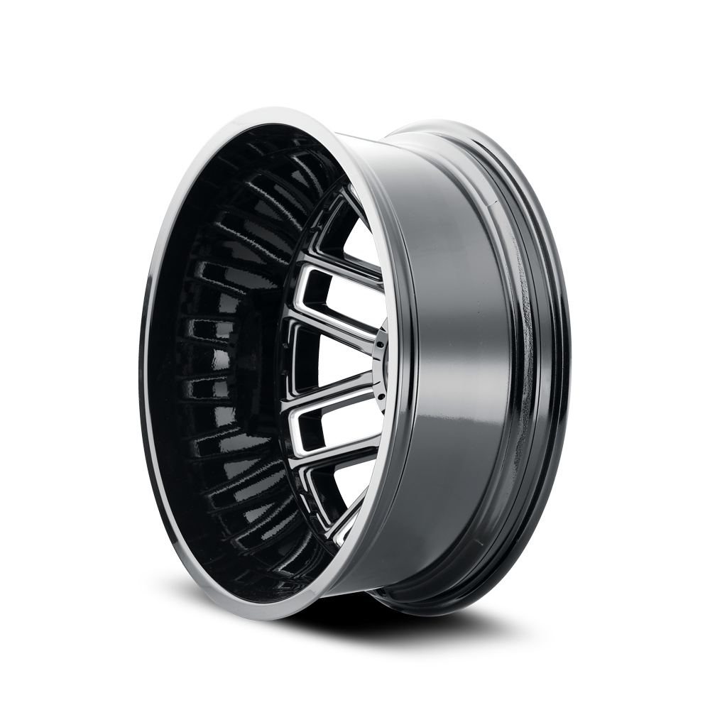 MAYHEM COGENT DUALLY 8107D 20X8.25 -192 8x210 BLACK W/MILLED SPOKES