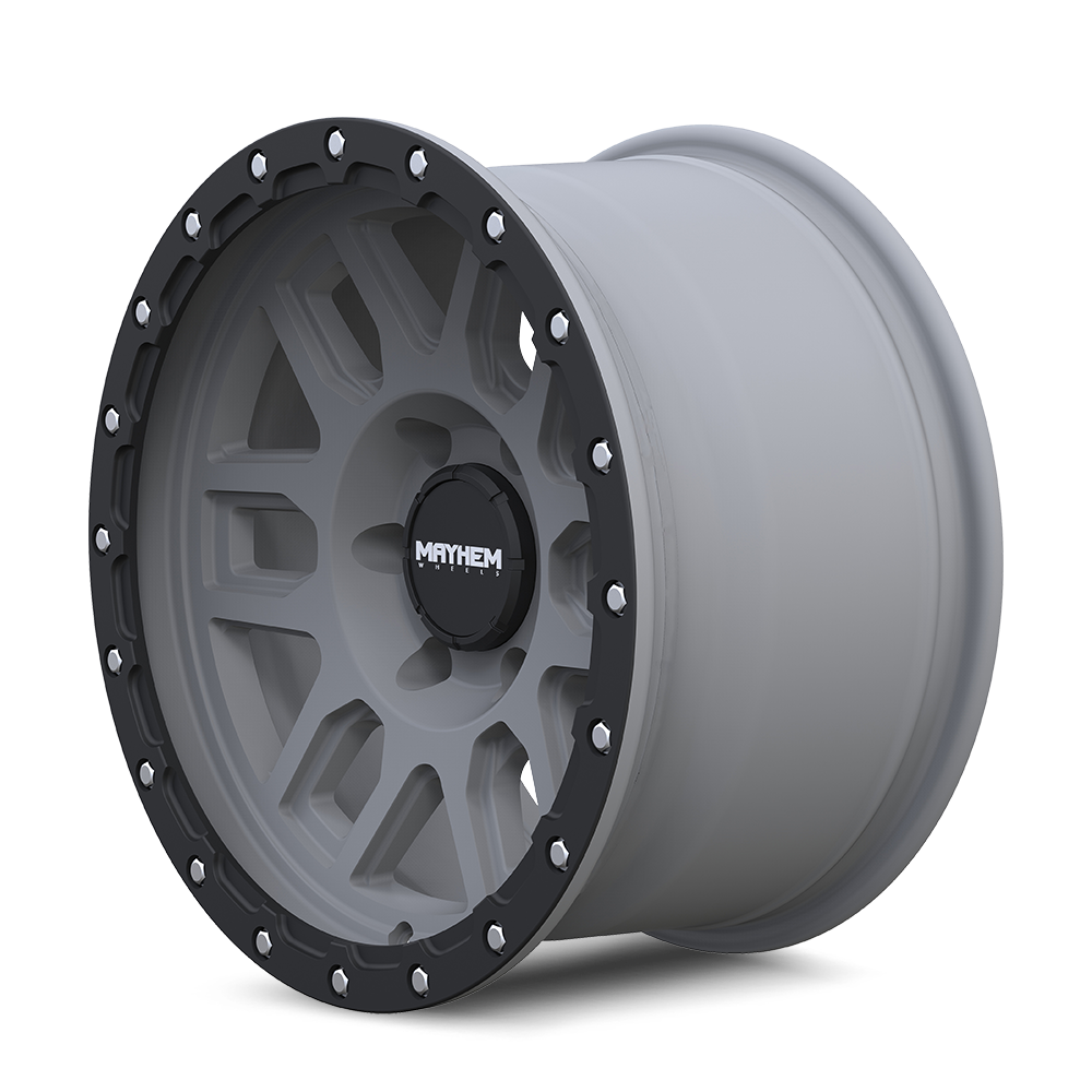 MAYHEM DELTA 8304 17X9 0 6x139.7 MATTE GUNMETAL W/ MATTE BLACK LIP