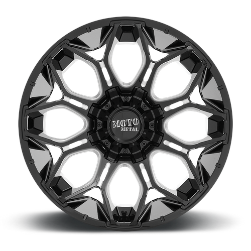 Moto Metal MO808 SNIPER 20X9 0 6X120/6X139.7 Gloss Black Milled