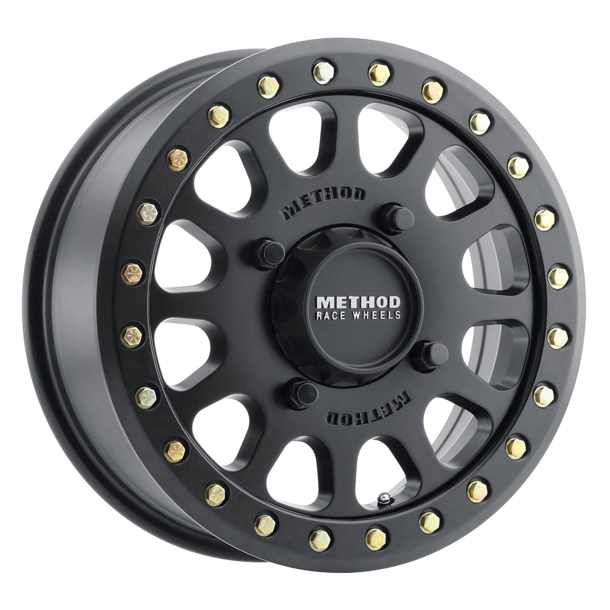 Method 401 15x7 4x136 38mm UTV Beadlock Matte Black MR40157047552B