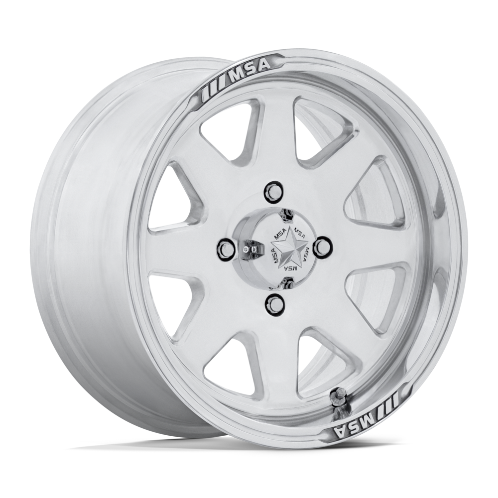 MSA OFFROAD WHEELS M54 SPARK UTV 14x7 -47 4x156 POLISHED