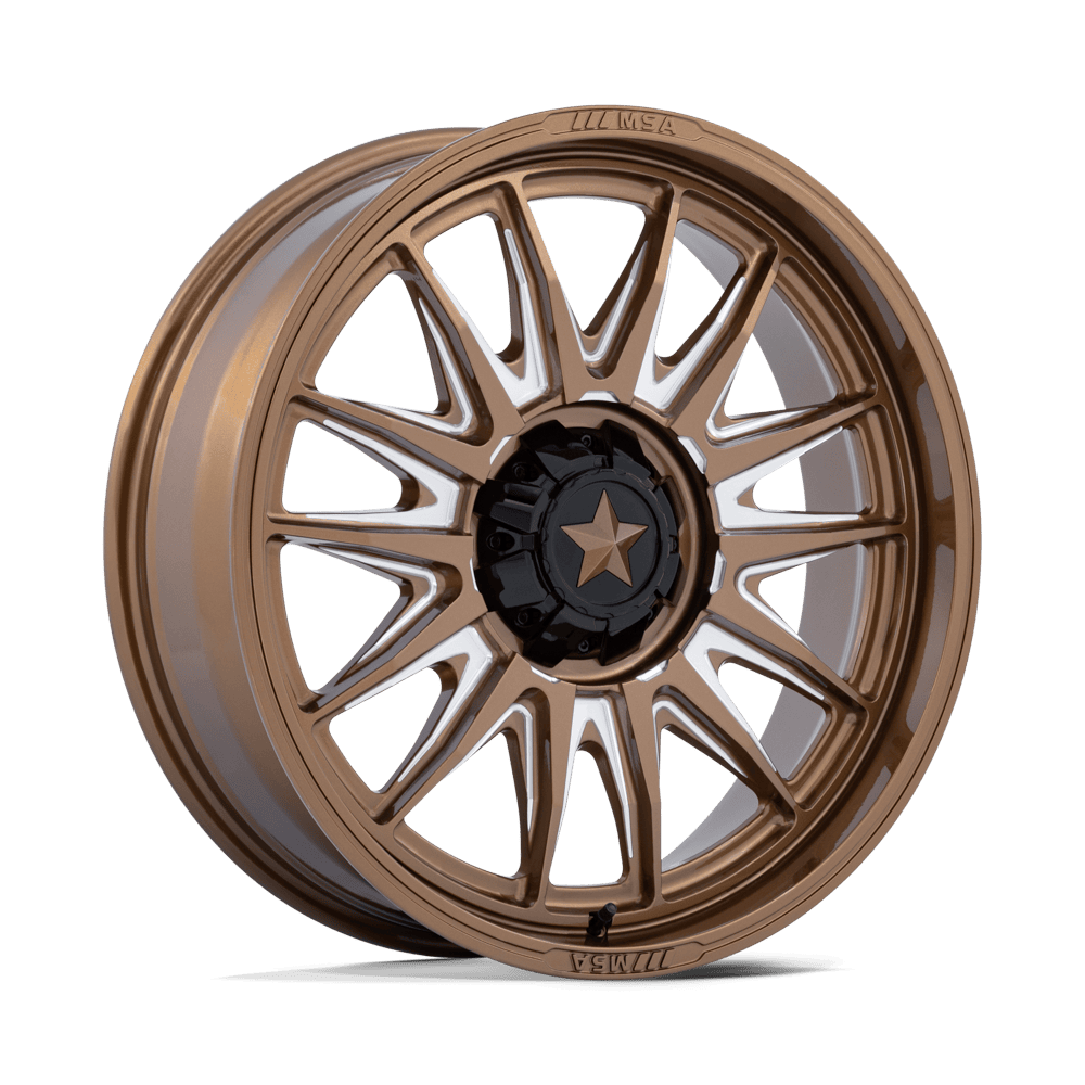 MSA OFFROAD WHEELS M55 COMMANDER UTV 15X7 10 5X114.3 GLOSS BRONZE MILLED