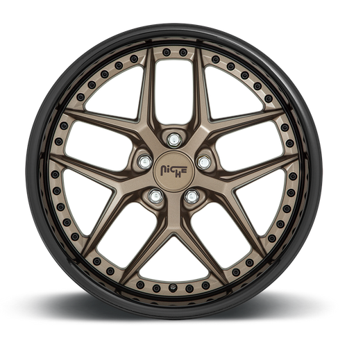 Niche 1PC M227 VICE 20X10.5 40 5X112/5X112 MATTE BRONZE BLACK BEAD RING