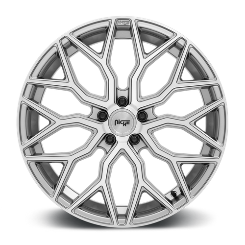 Niche 1PC M265 MAZZANTI 20X10.5 35 5X120/5X4.72 Anthracite Brushed Tint Clear