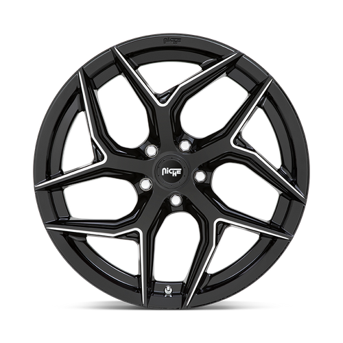 Niche 1PC M266 TORSION 20X10.5 40 5X114.3/5X4.5 Gloss Black Milled