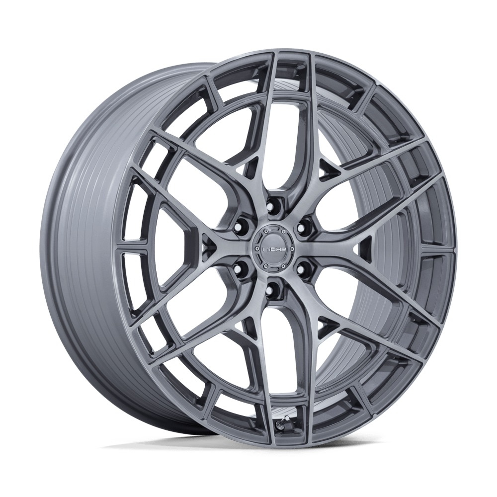 NICHE 1PC NC284 ADRIA 24X10 30 6X135 PLATINUM W/ BRUSHED FACE