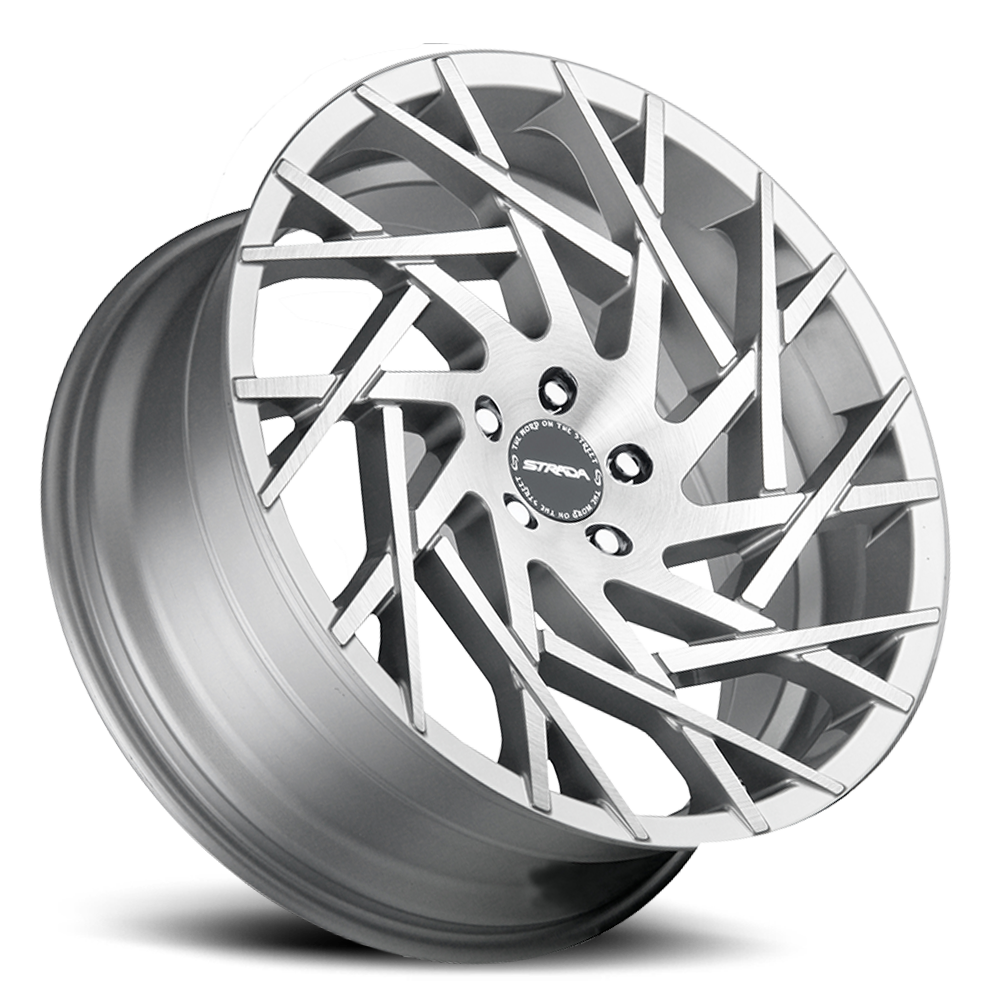 STRADA S64 NIDO 22X9 15MM 5X115 BRUSHED FACE SILVER | S64251515BFS