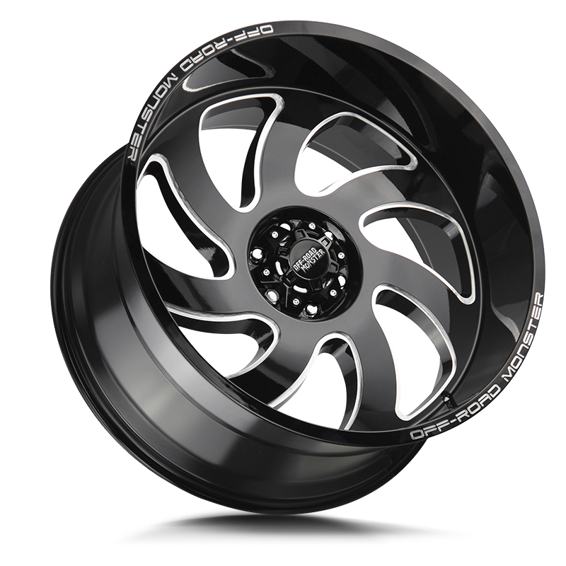 OFF ROAD MONSTER M07 M07 22X12 NEG 44MM BLANK GLOSS BLACK MILLED | M07212000N44GBML