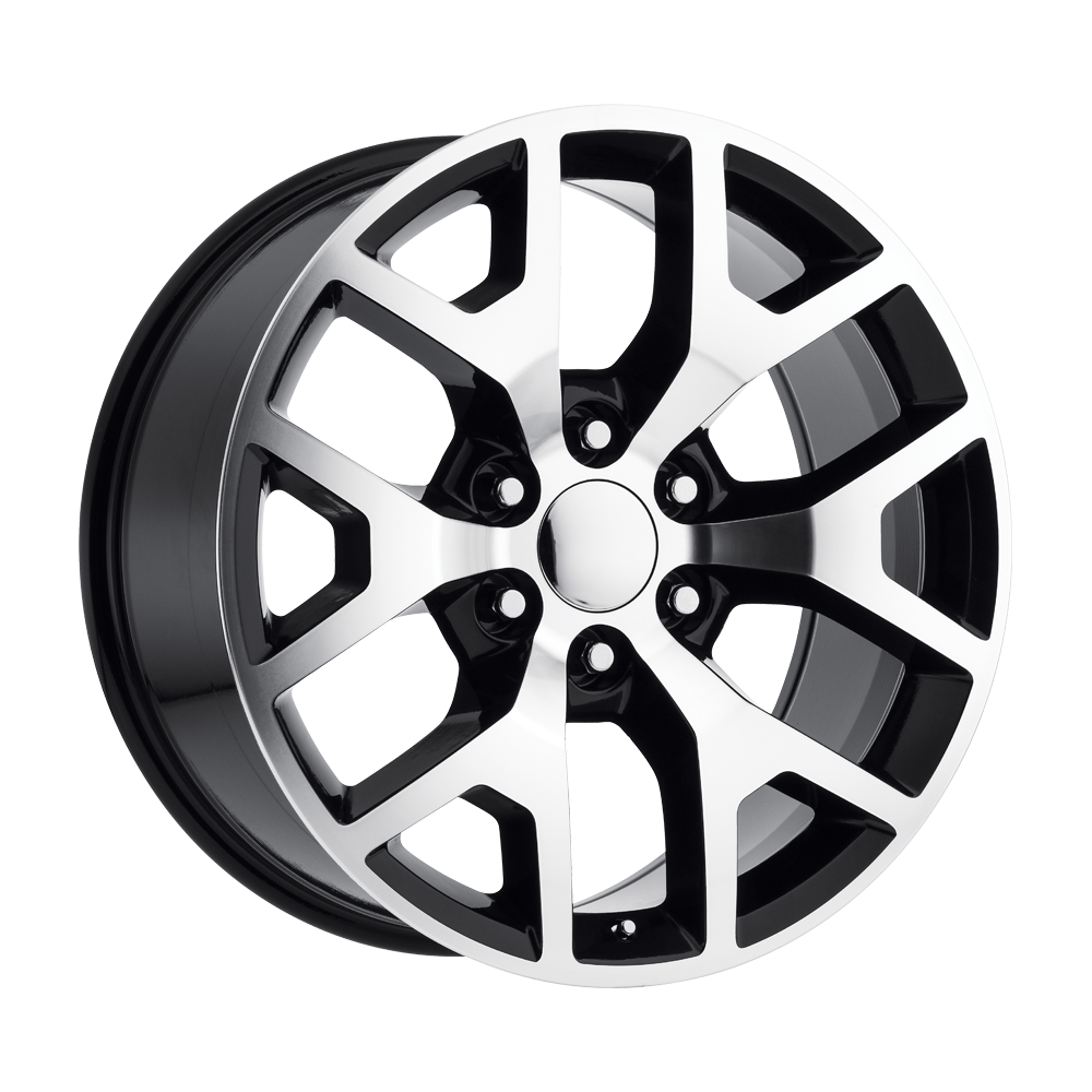 PERFORMANCE REPLICAS PR169 20X9 27 6X139.7/6X5.5 Gloss Black with Machined Spokes