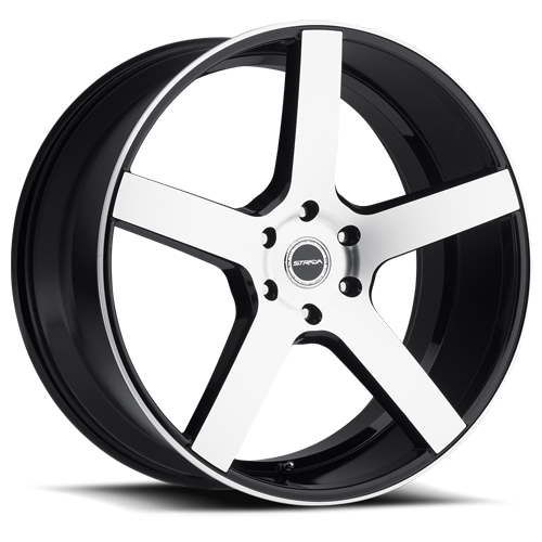 STRADA S35 PERFETTO 22X9.5 24MM 6X135 GLOSS BLACK MACHINED | S35263524DGBM