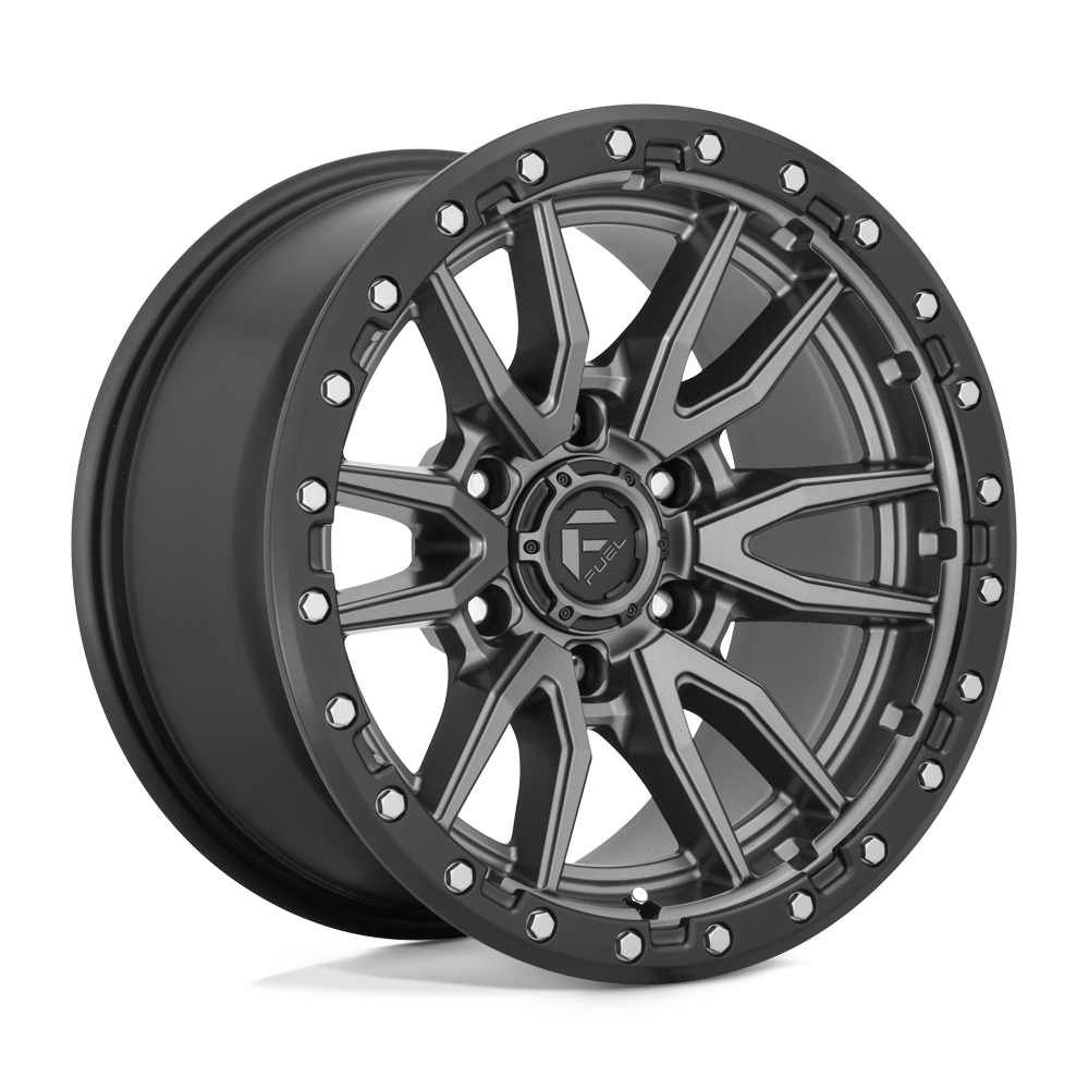 Fuel 1Pc D680 REBEL - 17x9 1mm 5x150 MATTE GUNMETAL BLACK BEAD RING Wheel | D68017905650