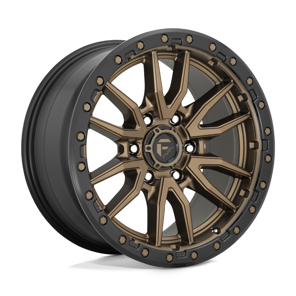 FUEL 1PC D681 REBEL 22X9 20 6X135 MATTE BRONZE BLACK BEAD RING